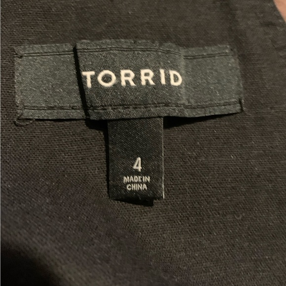 Torrid Black Linen Blend Shortall Overalls Plus Size 4 Adjustable Straps Casual - Picture 6 of 7